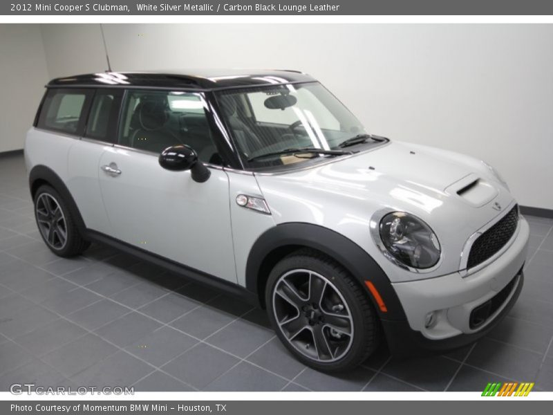 White Silver Metallic / Carbon Black Lounge Leather 2012 Mini Cooper S Clubman