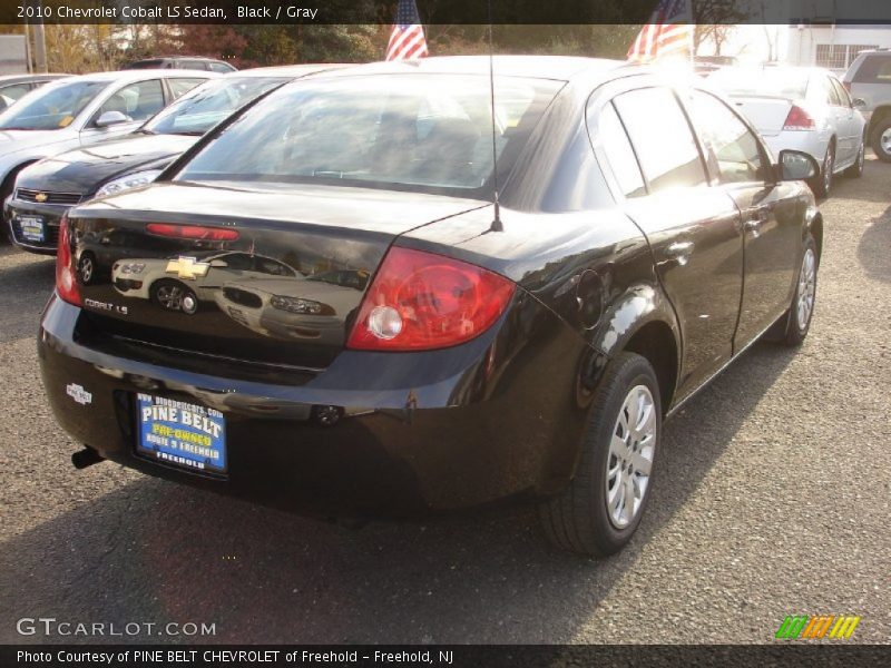 Black / Gray 2010 Chevrolet Cobalt LS Sedan