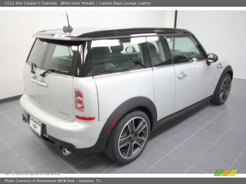 White Silver Metallic / Carbon Black Lounge Leather 2012 Mini Cooper S Clubman