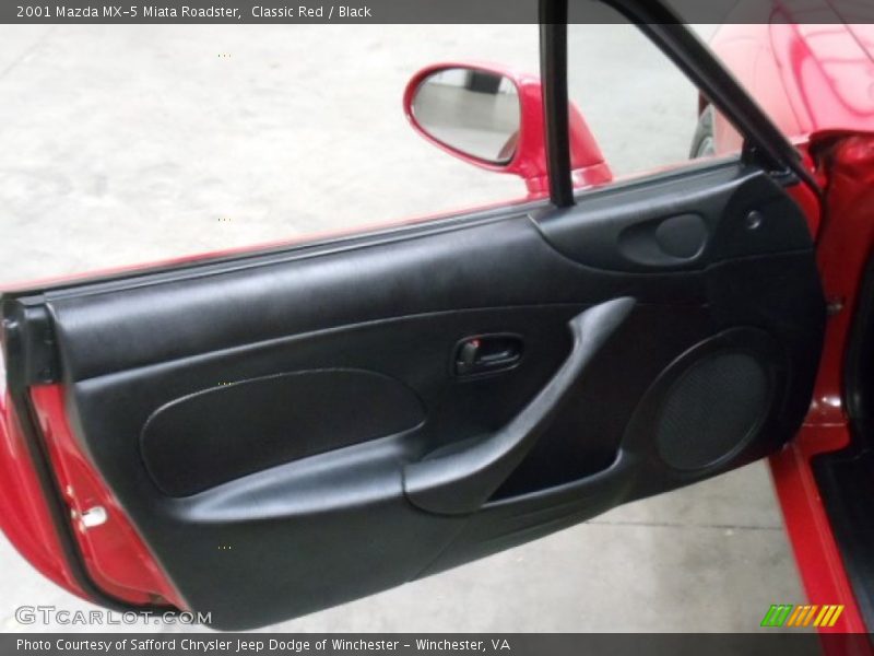 Classic Red / Black 2001 Mazda MX-5 Miata Roadster