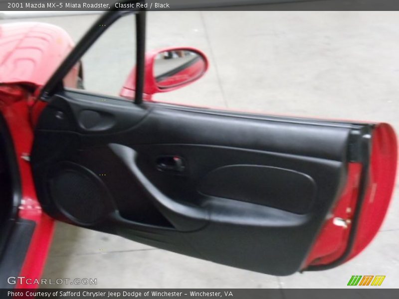 Classic Red / Black 2001 Mazda MX-5 Miata Roadster