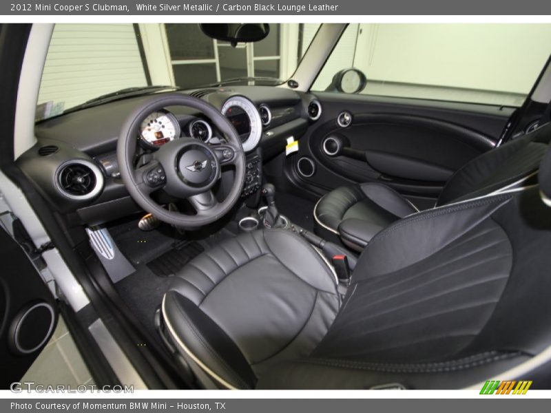 White Silver Metallic / Carbon Black Lounge Leather 2012 Mini Cooper S Clubman