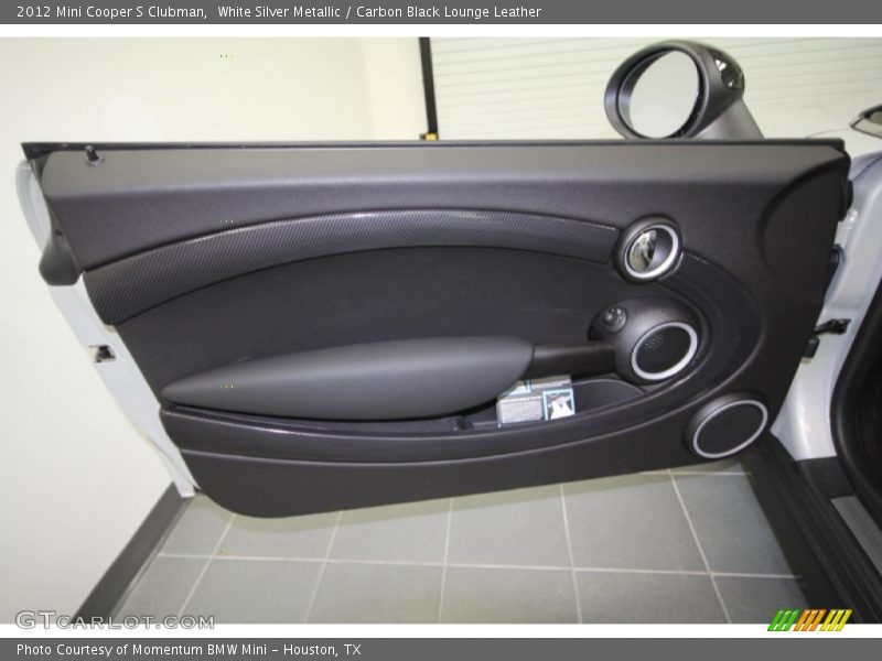 White Silver Metallic / Carbon Black Lounge Leather 2012 Mini Cooper S Clubman