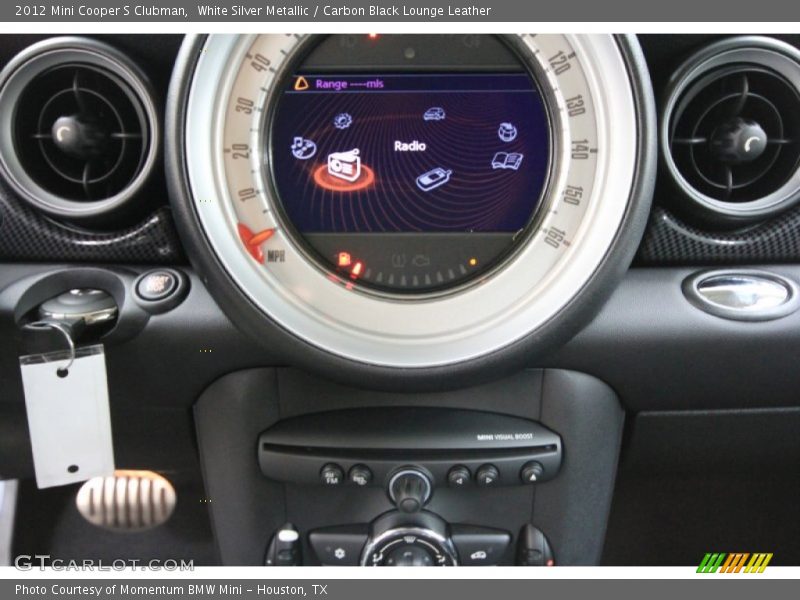 White Silver Metallic / Carbon Black Lounge Leather 2012 Mini Cooper S Clubman