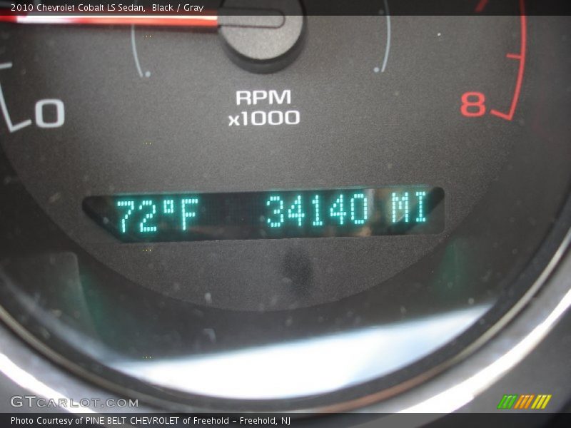 Black / Gray 2010 Chevrolet Cobalt LS Sedan