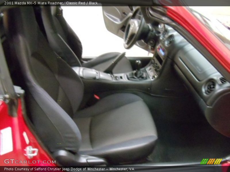 Classic Red / Black 2001 Mazda MX-5 Miata Roadster