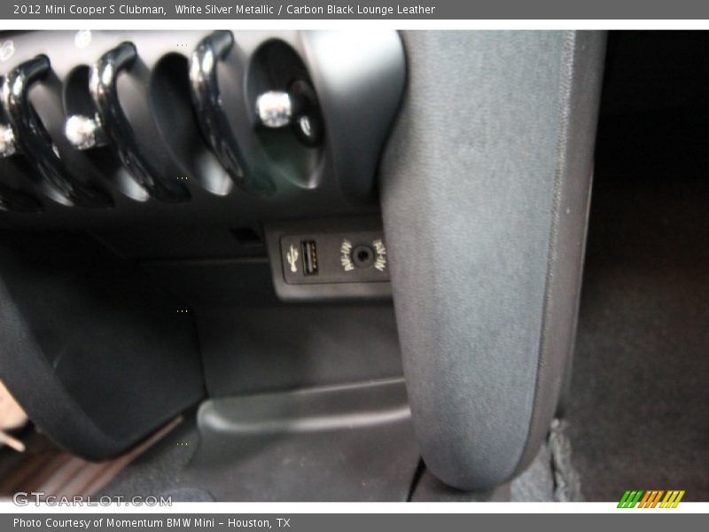 White Silver Metallic / Carbon Black Lounge Leather 2012 Mini Cooper S Clubman