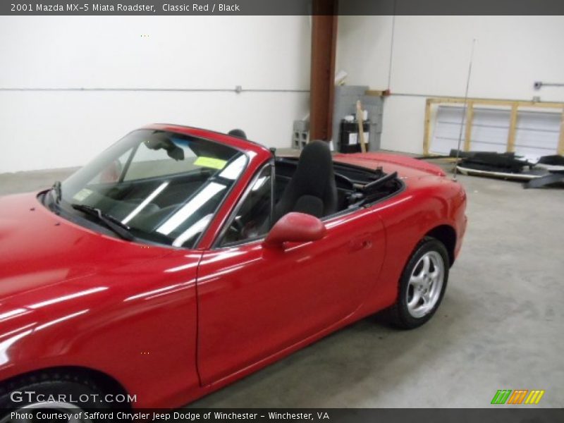 Classic Red / Black 2001 Mazda MX-5 Miata Roadster