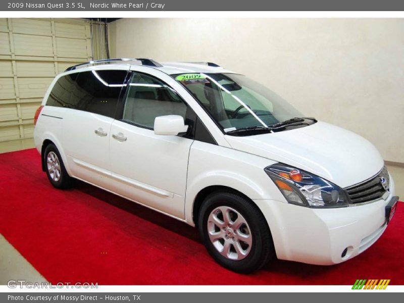 Nordic White Pearl / Gray 2009 Nissan Quest 3.5 SL