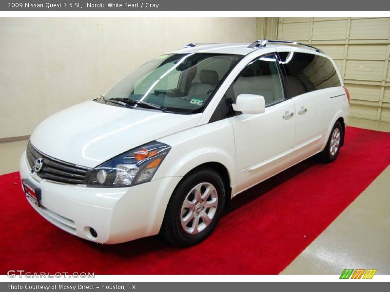 Nordic White Pearl / Gray 2009 Nissan Quest 3.5 SL