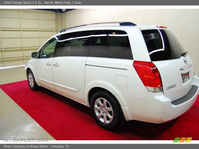 Nordic White Pearl / Gray 2009 Nissan Quest 3.5 SL