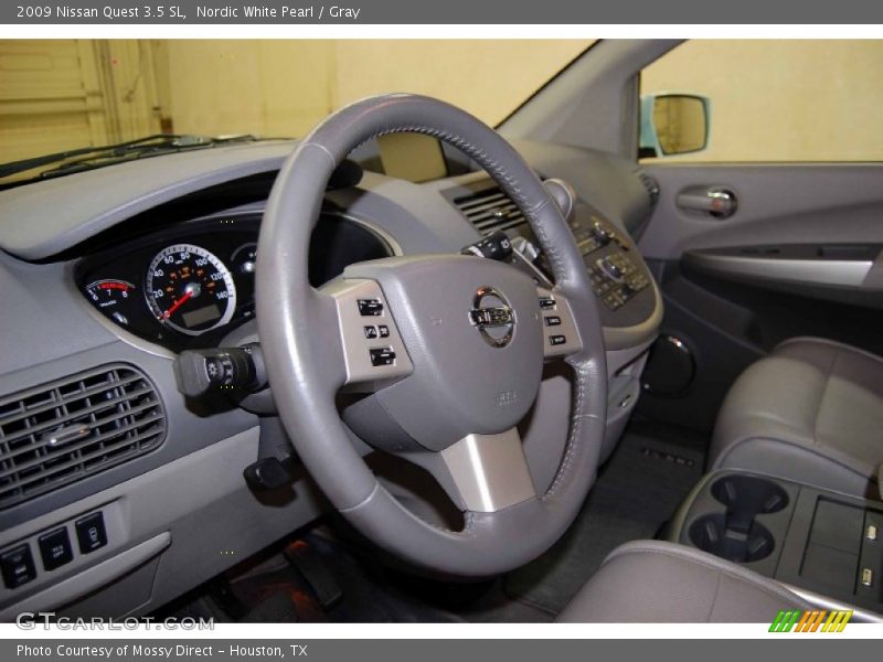 Nordic White Pearl / Gray 2009 Nissan Quest 3.5 SL