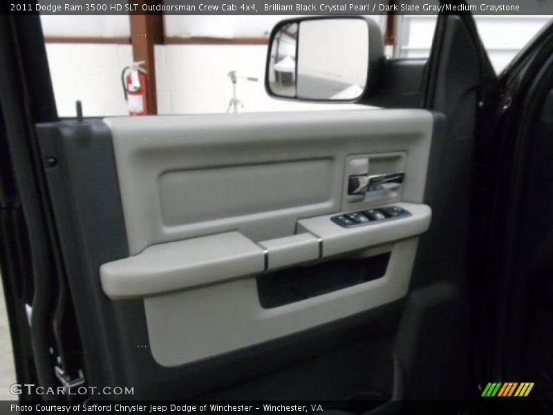 Brilliant Black Crystal Pearl / Dark Slate Gray/Medium Graystone 2011 Dodge Ram 3500 HD SLT Outdoorsman Crew Cab 4x4