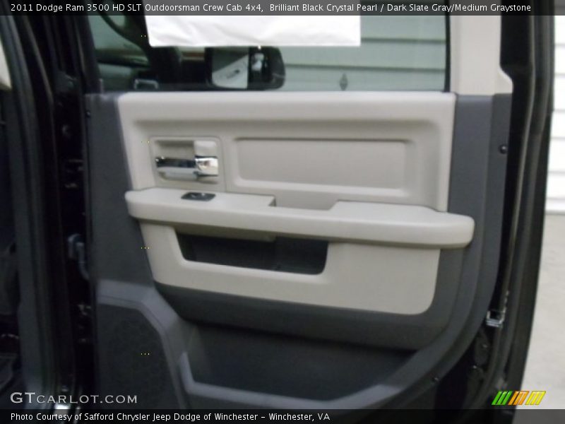 Brilliant Black Crystal Pearl / Dark Slate Gray/Medium Graystone 2011 Dodge Ram 3500 HD SLT Outdoorsman Crew Cab 4x4