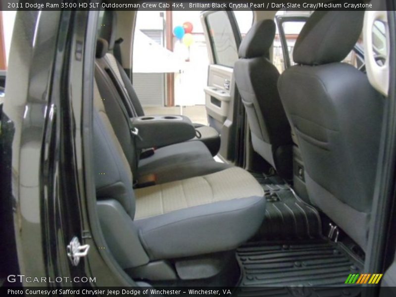  2011 Ram 3500 HD SLT Outdoorsman Crew Cab 4x4 Dark Slate Gray/Medium Graystone Interior