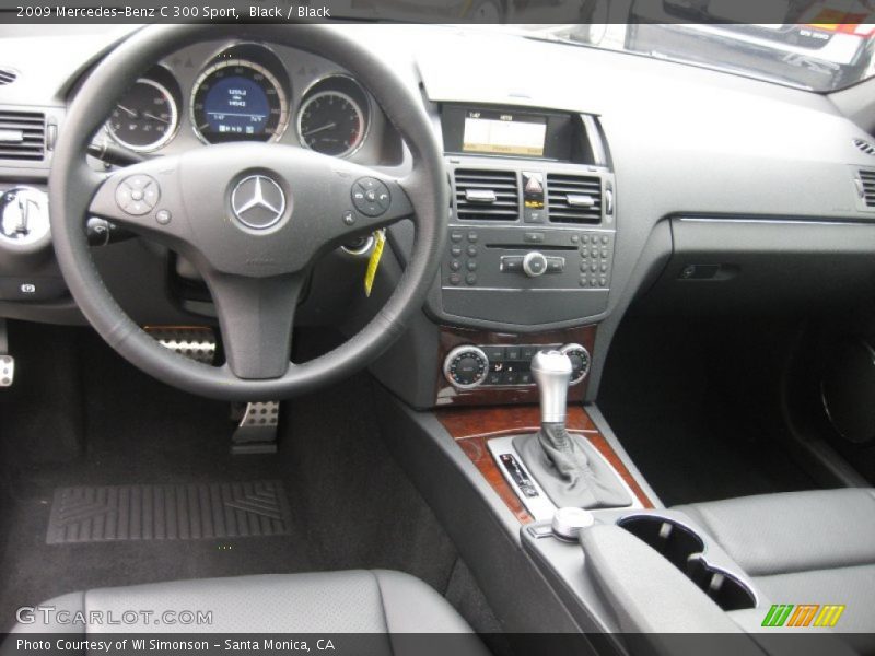 Black / Black 2009 Mercedes-Benz C 300 Sport