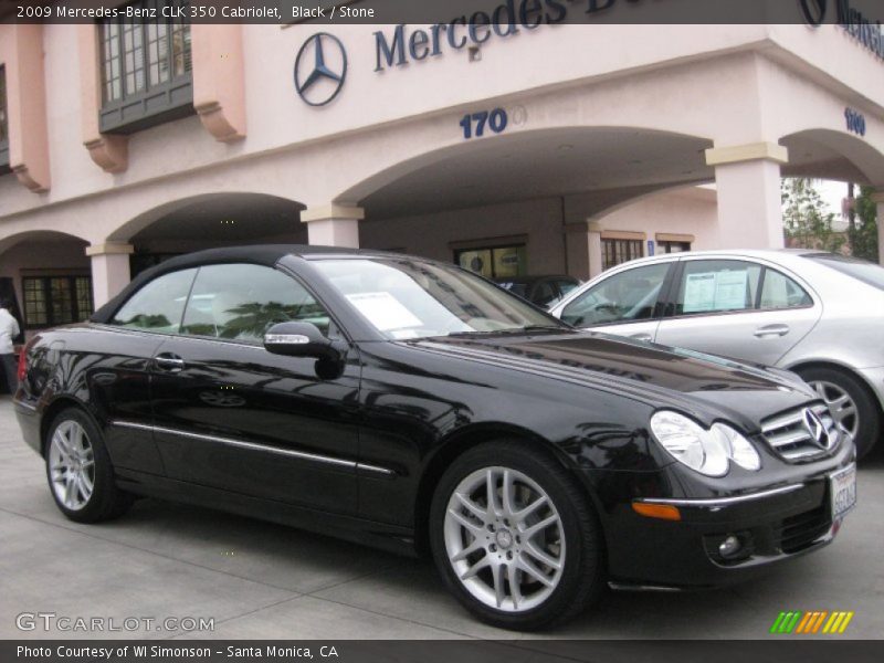 Black / Stone 2009 Mercedes-Benz CLK 350 Cabriolet