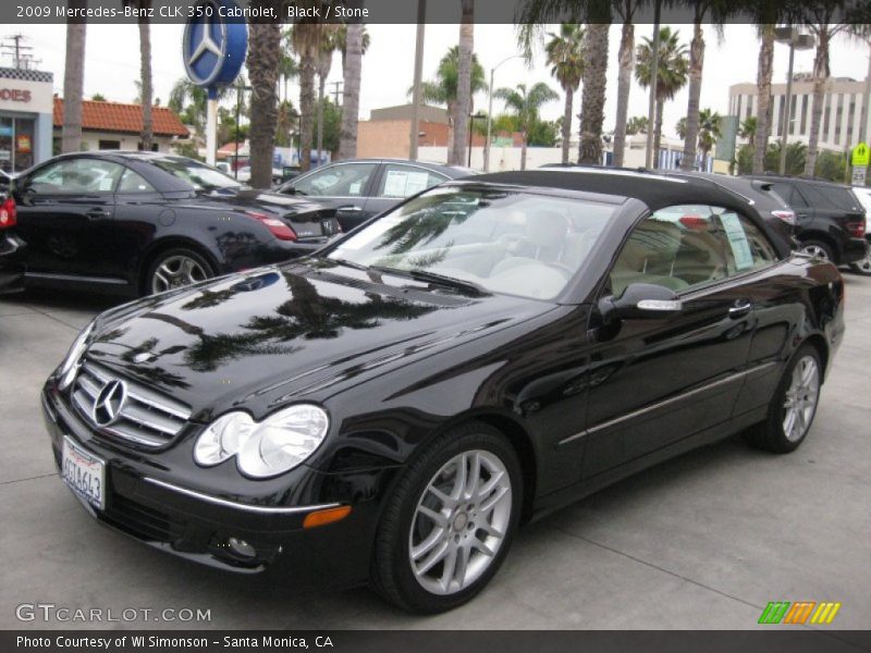 Black / Stone 2009 Mercedes-Benz CLK 350 Cabriolet
