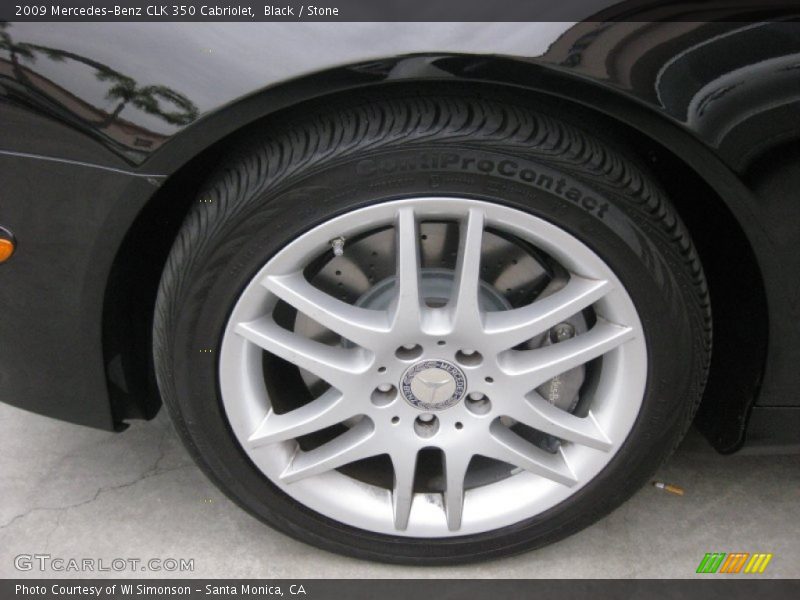 Black / Stone 2009 Mercedes-Benz CLK 350 Cabriolet
