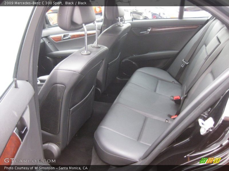 Black / Black 2009 Mercedes-Benz C 300 Sport