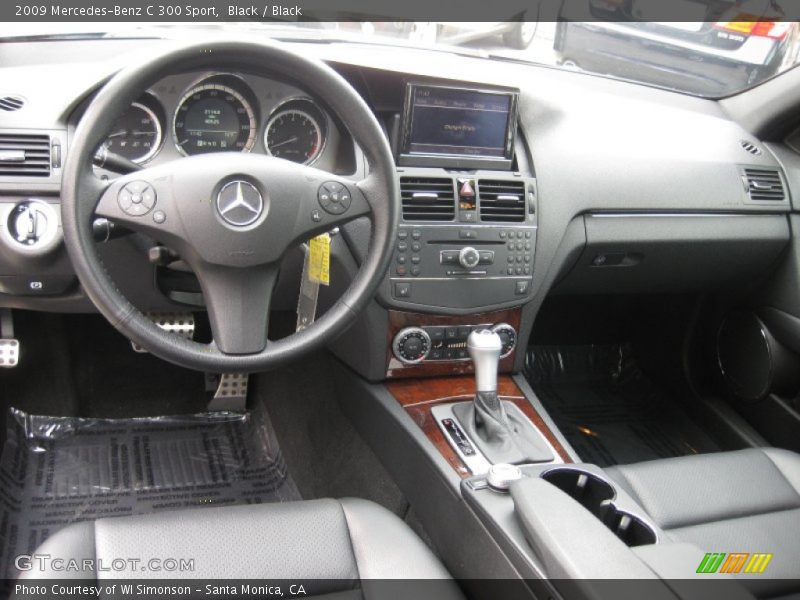 Black / Black 2009 Mercedes-Benz C 300 Sport