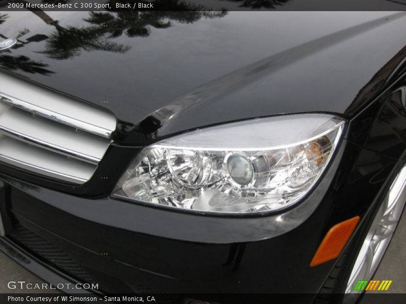 Black / Black 2009 Mercedes-Benz C 300 Sport