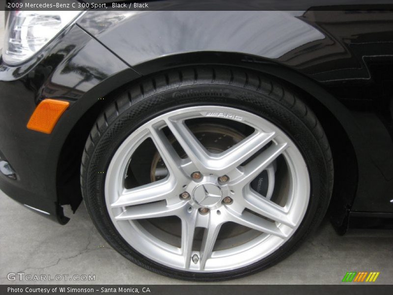 Black / Black 2009 Mercedes-Benz C 300 Sport