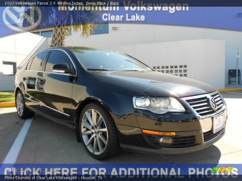 Deep Black / Black 2007 Volkswagen Passat 3.6 4Motion Sedan