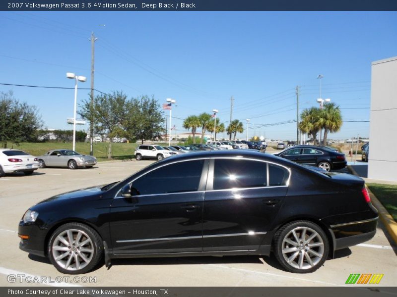 Deep Black / Black 2007 Volkswagen Passat 3.6 4Motion Sedan