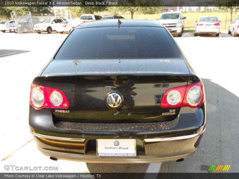 Deep Black / Black 2007 Volkswagen Passat 3.6 4Motion Sedan