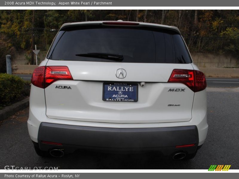 Aspen White Pearl / Parchment 2008 Acura MDX Technology