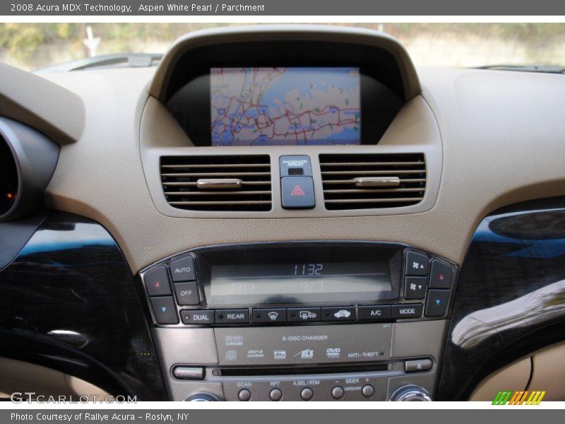 Aspen White Pearl / Parchment 2008 Acura MDX Technology