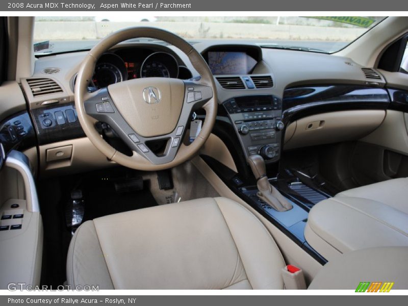 Aspen White Pearl / Parchment 2008 Acura MDX Technology