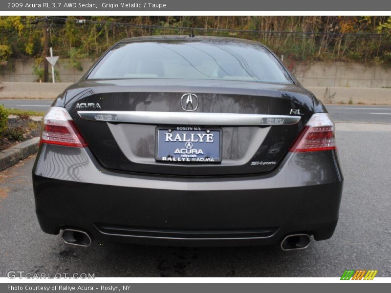 Grigio Metallic / Taupe 2009 Acura RL 3.7 AWD Sedan