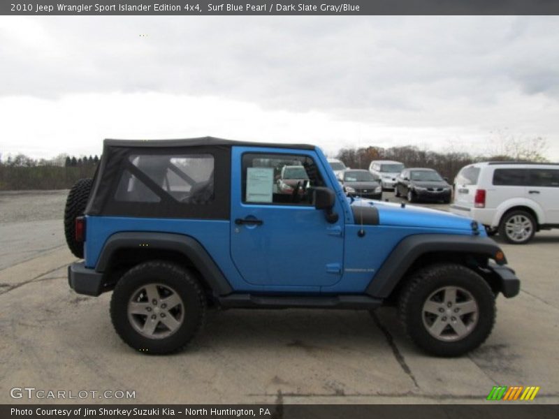 Surf Blue Pearl / Dark Slate Gray/Blue 2010 Jeep Wrangler Sport Islander Edition 4x4