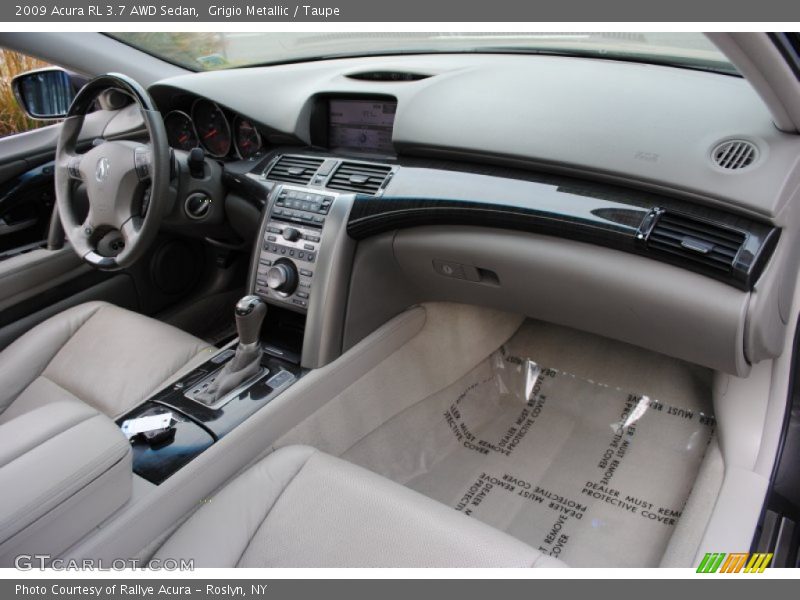 Grigio Metallic / Taupe 2009 Acura RL 3.7 AWD Sedan