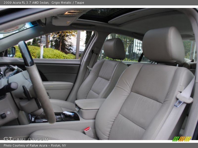 Grigio Metallic / Taupe 2009 Acura RL 3.7 AWD Sedan