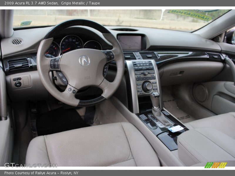 Grigio Metallic / Taupe 2009 Acura RL 3.7 AWD Sedan