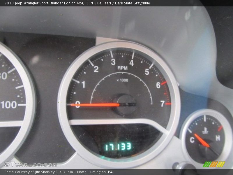Surf Blue Pearl / Dark Slate Gray/Blue 2010 Jeep Wrangler Sport Islander Edition 4x4