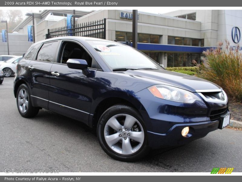Royal Blue Pearl / Ebony 2009 Acura RDX SH-AWD Technology