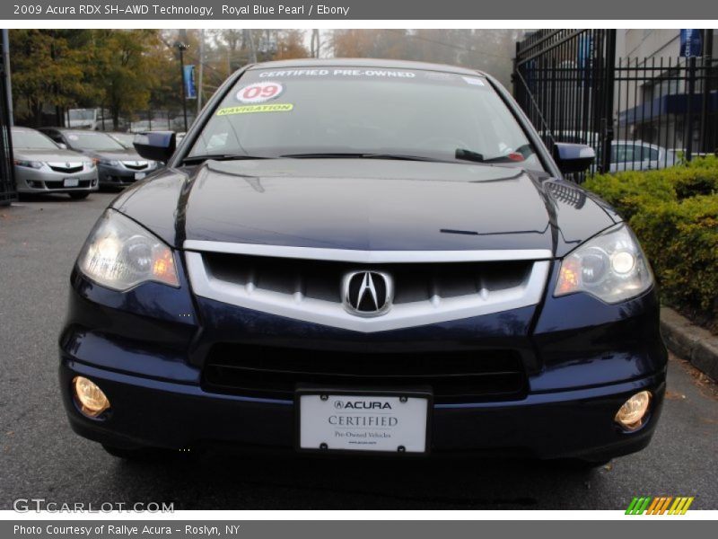 Royal Blue Pearl / Ebony 2009 Acura RDX SH-AWD Technology