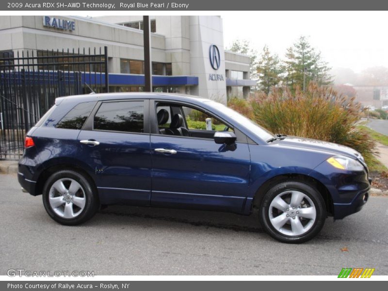 Royal Blue Pearl / Ebony 2009 Acura RDX SH-AWD Technology