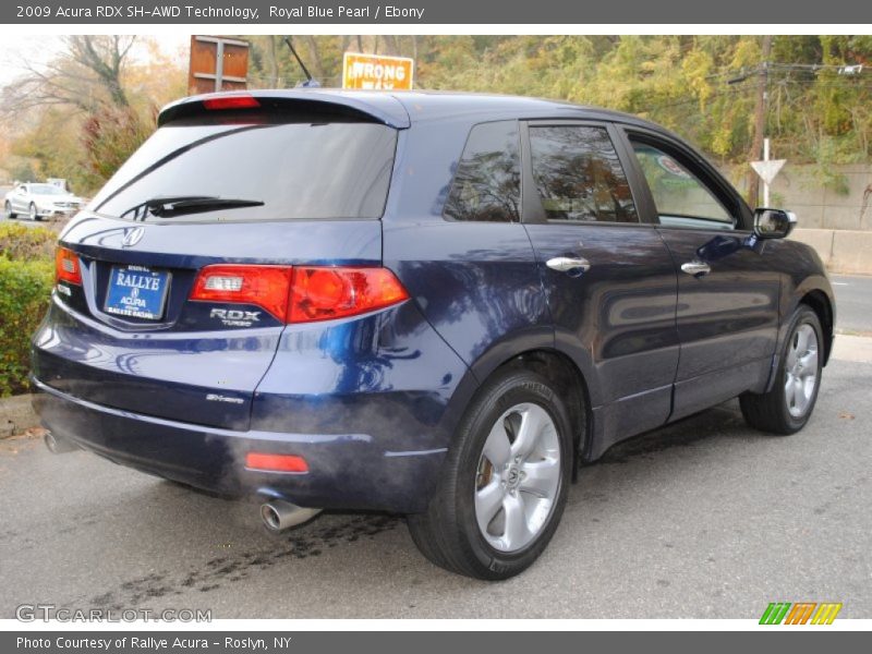Royal Blue Pearl / Ebony 2009 Acura RDX SH-AWD Technology