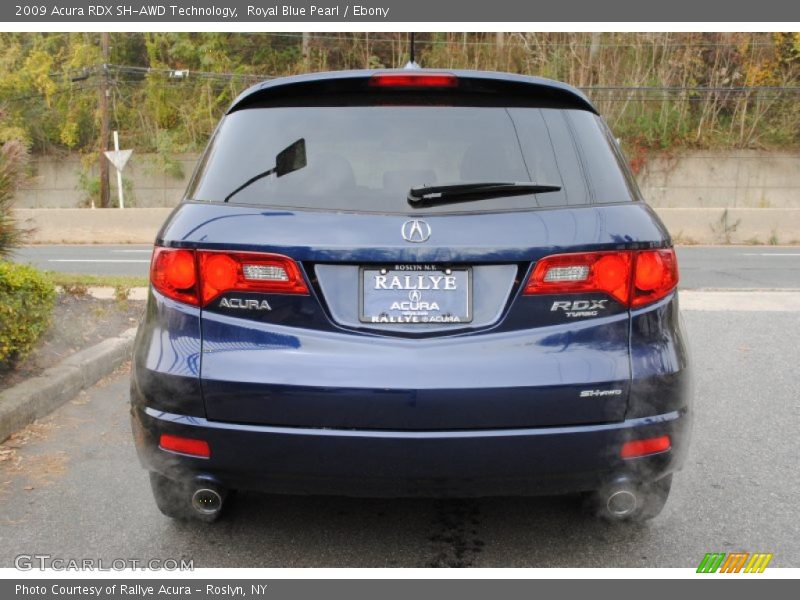 Royal Blue Pearl / Ebony 2009 Acura RDX SH-AWD Technology