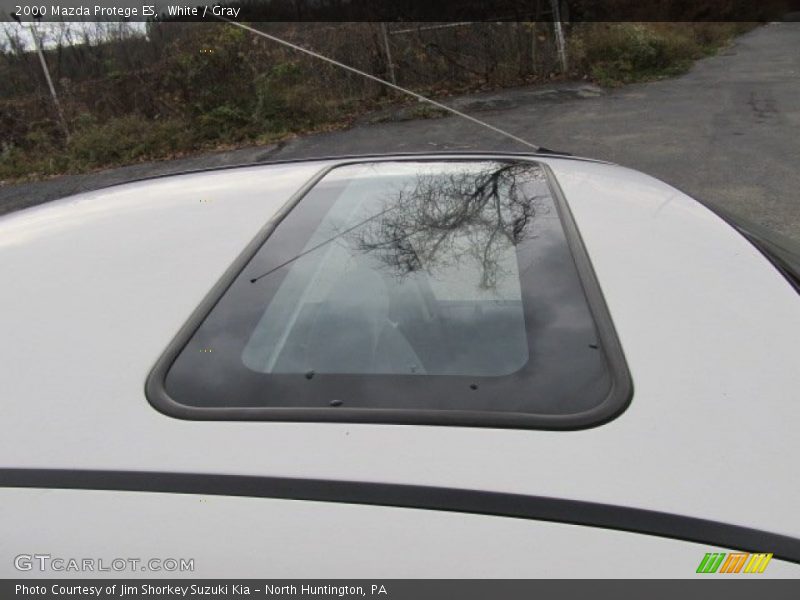 White / Gray 2000 Mazda Protege ES