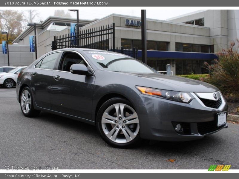 Polished Metal Metallic / Ebony 2010 Acura TSX V6 Sedan