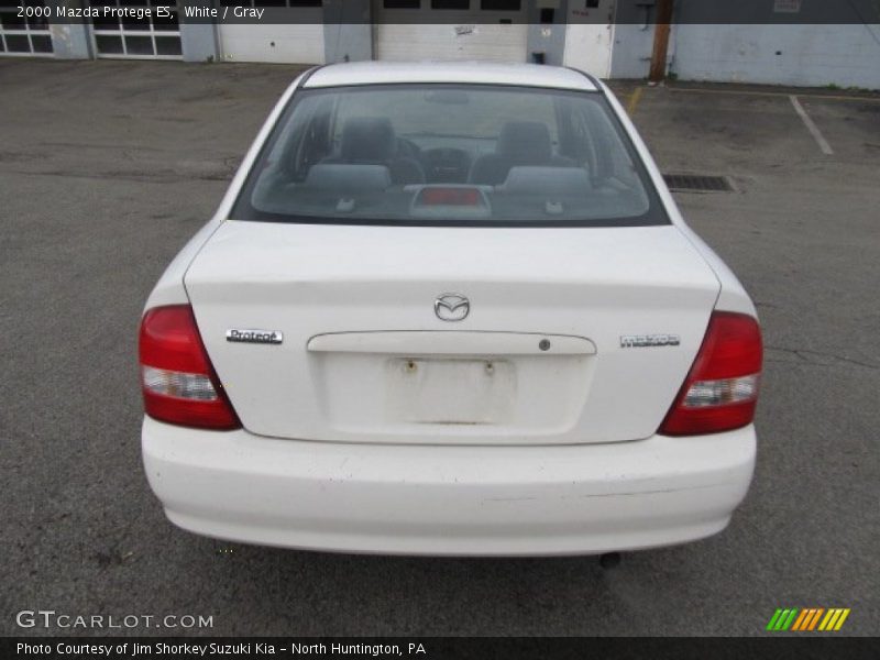 White / Gray 2000 Mazda Protege ES