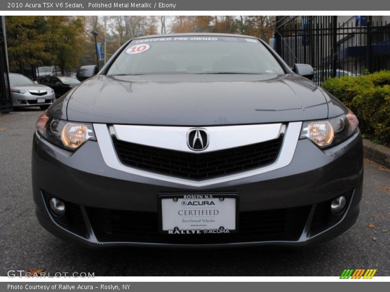 Polished Metal Metallic / Ebony 2010 Acura TSX V6 Sedan