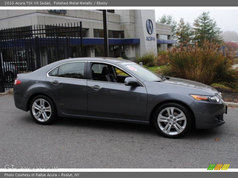 Polished Metal Metallic / Ebony 2010 Acura TSX V6 Sedan