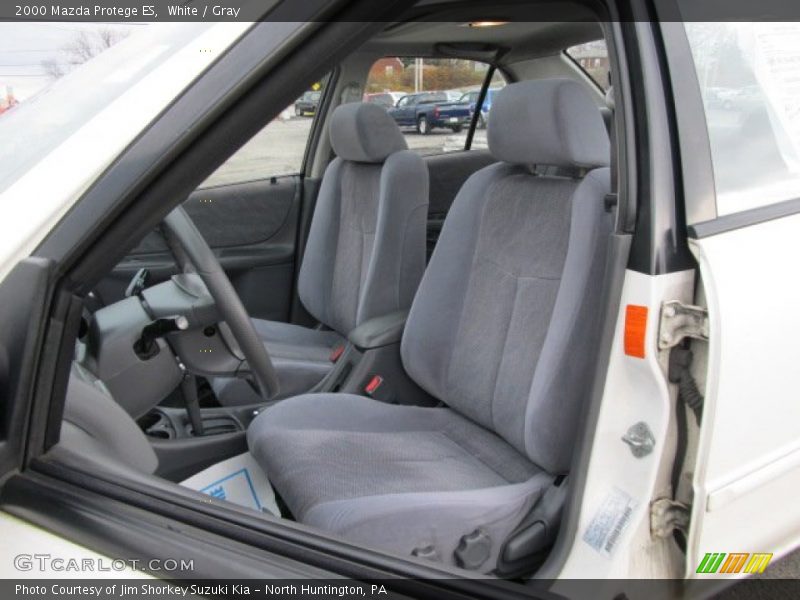 White / Gray 2000 Mazda Protege ES